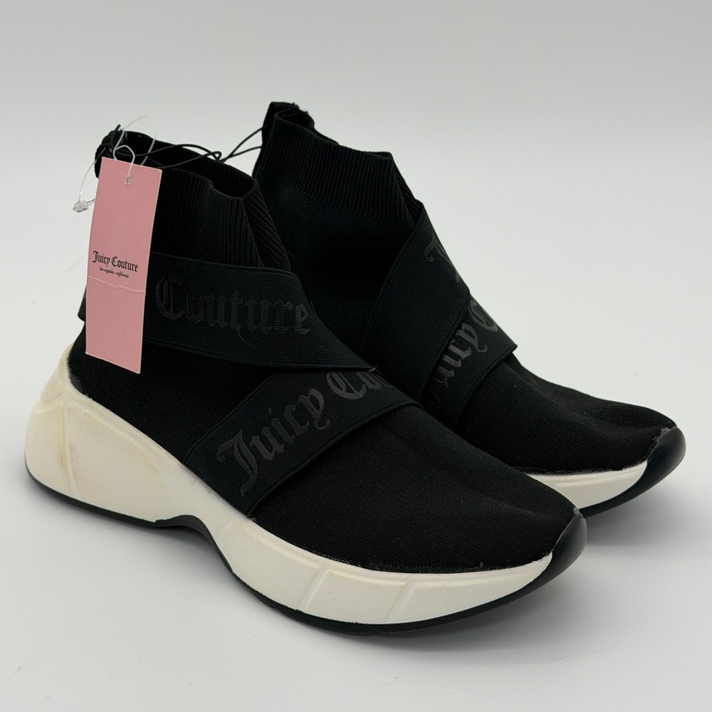 Juicy Couture Ariella Womens Black Sock Sneakers High Top Platform WJ03553W 7.5M